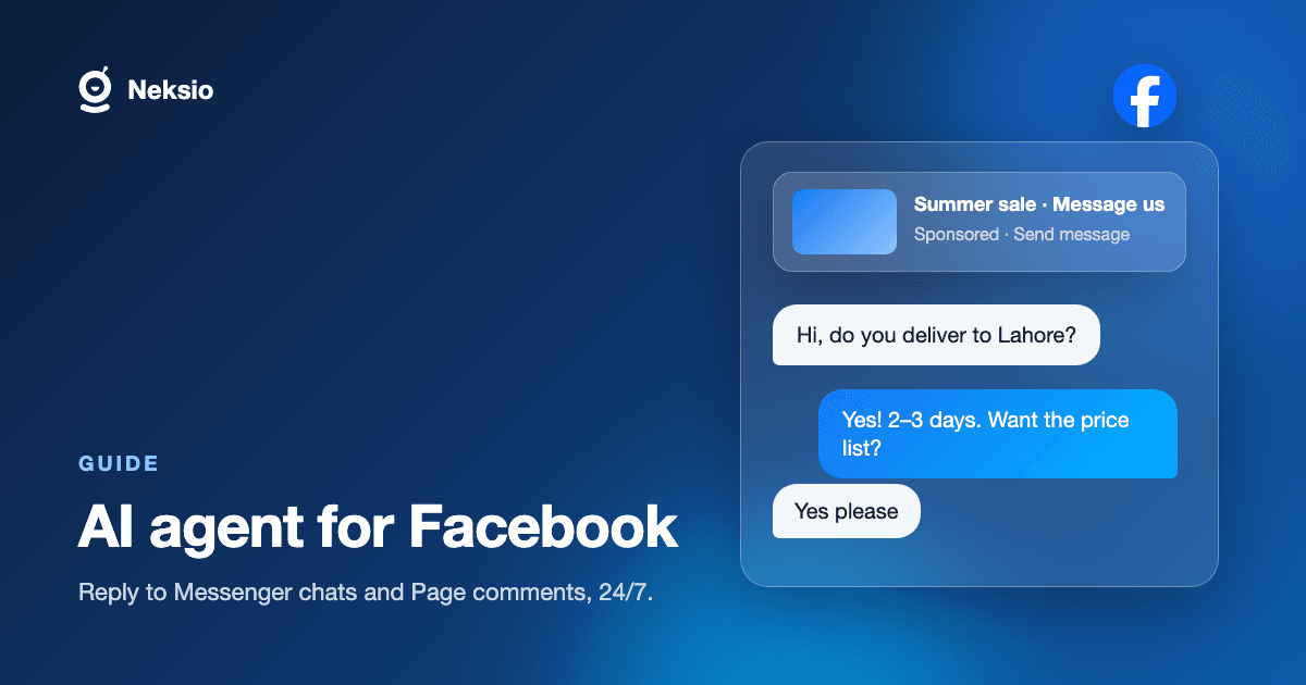 AI Agent for Facebook: Automate Messenger Replies and Page Comments