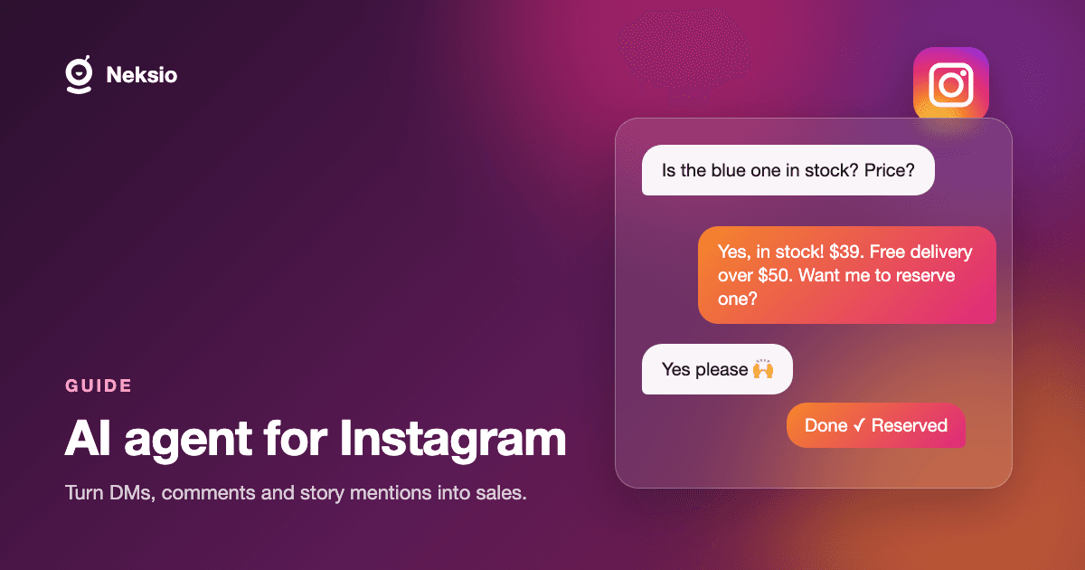 AI Agent for Instagram: Turn DMs, Comments and Story Mentions Into Sales